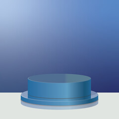 3d blue background products minimal podium scene platform, stand product, podium, stnad