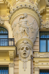 Riga Art Nouveau District. 