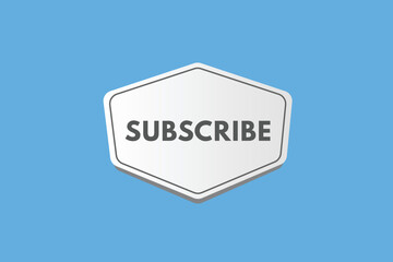 subscribe text Button. subscribe Sign Icon Label Sticker Web Buttons
