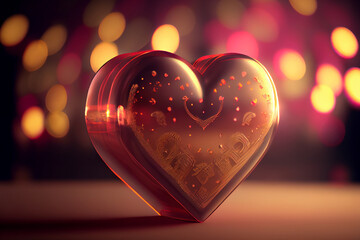 Abstract hearth illustration. Day of Valentine