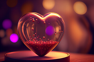 Abstract hearth illustration. Day of Valentine