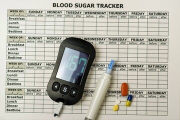 Blood sugar meter, monitoring and tracking of the disease by annotation on the blood sugar tracker....