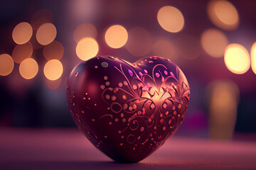 Abstract hearth illustration. Day of Valentine