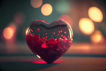 Abstract hearth illustration. Day of Valentine