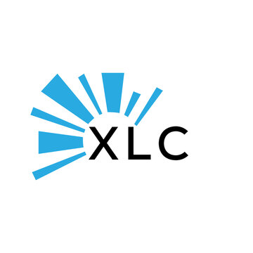 XLC letter logo. XLC blue image on white background and black letter. XLC technology  Monogram logo design for entrepreneur and business. XLC best icon.
