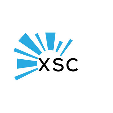 XSC letter logo. XSC blue image on white background and black letter. XSC technology  Monogram logo design for entrepreneur and business. XSC best icon.
