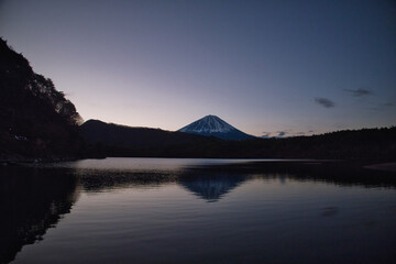 西湖から見た富士山