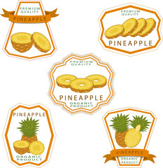 Sweet juicy tasty natural eco product pineapple