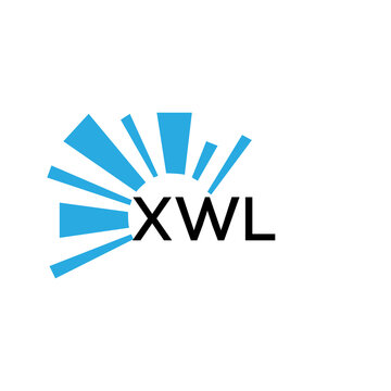 XWL letter logo. XWL blue image on white background and black letter. XWL technology  Monogram logo design for entrepreneur and business. XWL best icon.
