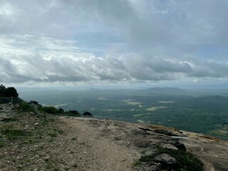 clouds over the mountains
