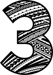 Maori Mandala Alphabets and Numbers