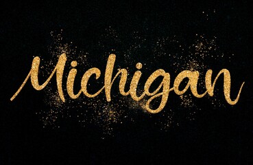 USA State Names in Stylish font and Effect 