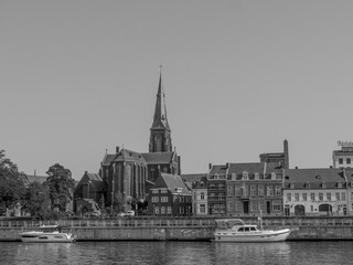 Die Stadt Maastricht an der Maas