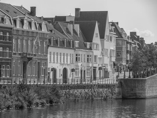 Die Stadt Maastricht an der Maas