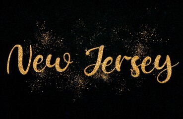USA State Names in Stylish font and Effect 