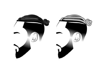 Boy Braids Hairstyle - Braids - Braids Hairstyle - Long Braids - Hair Logo