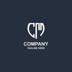  creative dp monogram logo design