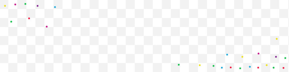 Color Starfall Celebration Vector Transparent