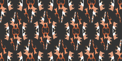 Modern abstract flower, leaf, seamless pattern. designed with creative ideas