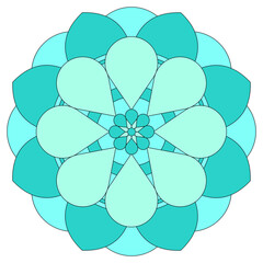 mandala, flower spiritual symbol