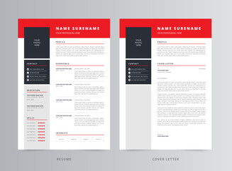 Resume Template, Professional Modern Resume Template, CV Template