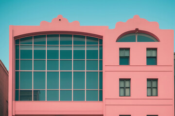 Architecture in pastel color