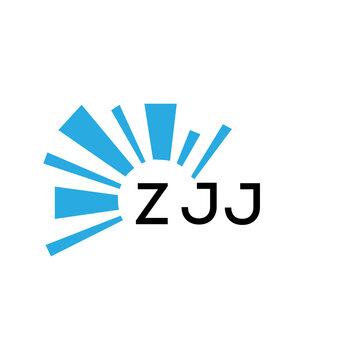 ZJJ letter logo. ZJJ blue image on white background and black letter. ZJJ technology  Monogram logo design for entrepreneur and business. ZJJ best icon.
