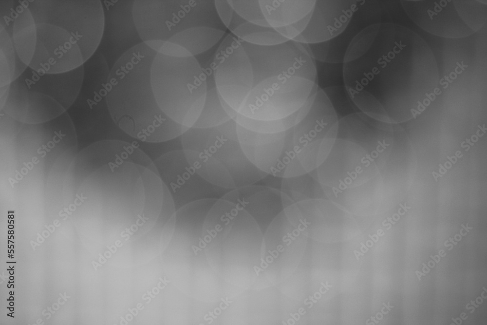 Wall mural abstract background with bokeh in a black and white monochrome