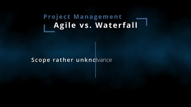Comparison of agile project management and waterfall project management with agility terms for SCRUM masters and agile coaches for transformation processes in backlog project realization translation