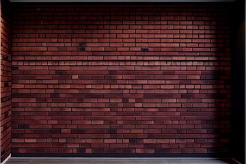 Old red brick wall texture background,brick wall texture for for interior or exterior design backdrop,vintage dark tone.
