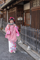 着物で散歩