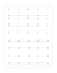 ABC Alphabet Letter Tracing Ee