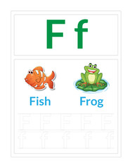 ABC Alphabet Letter Tracing F