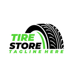 Tire Logo Design. Automotive, Car Showroom, Car Dealer Logo Design Vector
