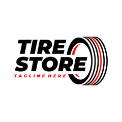 Tire Logo Design. Automotive, Car Showroom, Car Dealer Logo Design Vector