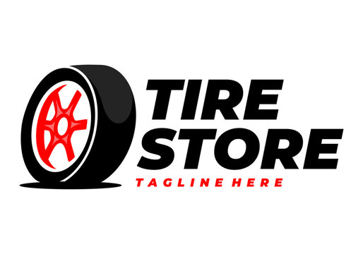 Tire Logo Design. Automotive, Car Showroom, Car Dealer Logo Design Vector