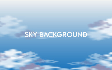Blue sky background with clouds for website, books, magazine, poster, background and more