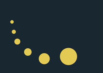 Blauer Hintergrund, mit gelben Punkten.