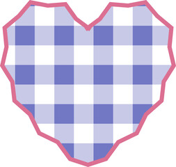 aesthetics cute checkers checkerboard heart shape decoration