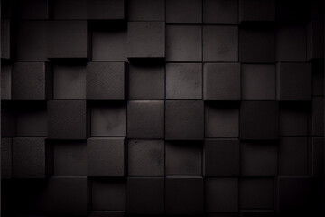 Black dark  textured concrete stone wall background