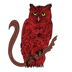 Owl line art