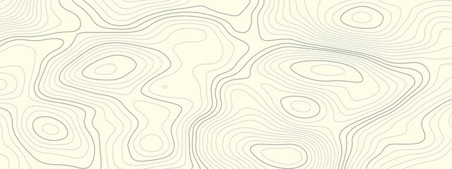 Fototapeta na wymiar Abstract topographic contours map background. Topography lines and circles background. Topographic map Patterns, Topographic map and place for texture. Vector illustration.