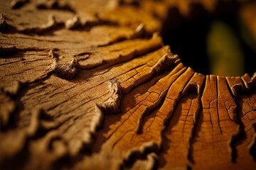 Fototapeta na wymiar tree trunk close up made by generative ai