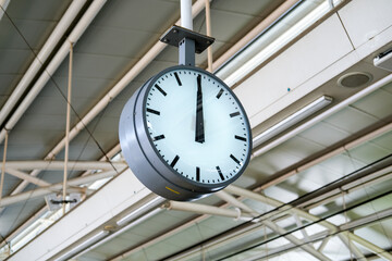 clock on the station, clock on the street, big clock, circle clock