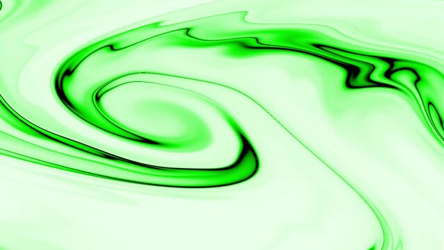 Green abstract waves liquid background