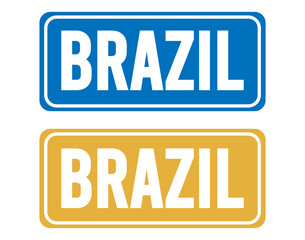 Brazil traffic sign. Vector for road isolated on white background