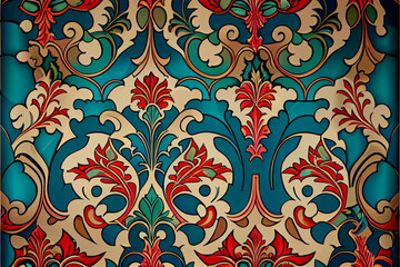 Ottoman Floral pattern texture