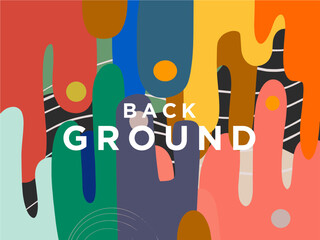 Abstract doodle pattern for background