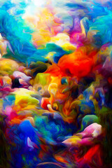 Obraz na płótnie Canvas Realms of Colored Canvas