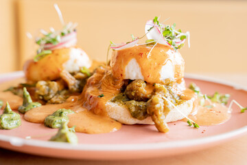 eggs benedict mexican style for brunch